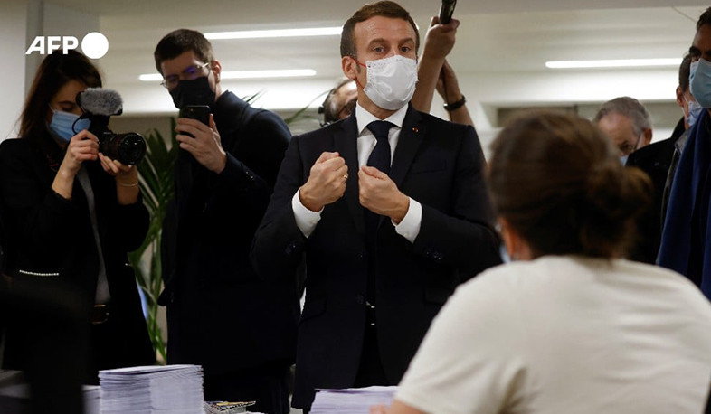 Macron visits Hayastan All-Armenian Fund headquarters in support of French-Armenian community annual fundraiser