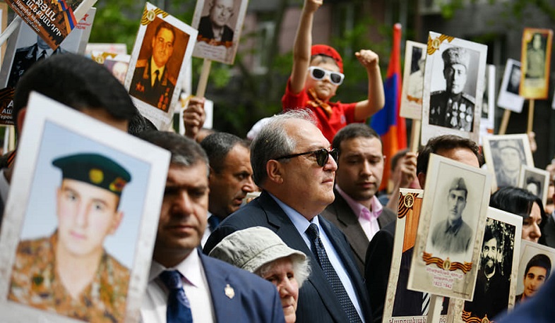 Armen Sarkissian joined ‘Immortal Regiment’ online campaign