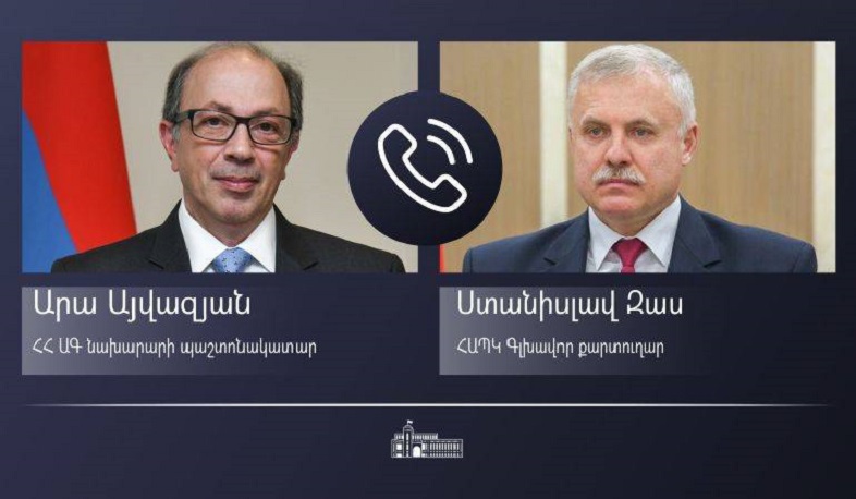 Ara Aivazian had a telephone conversation with the CSTO Secretary General on the border incident