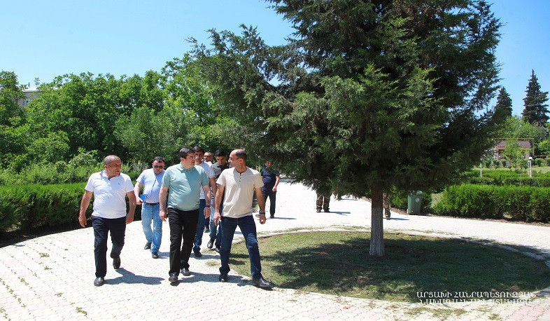President of Artsakh followed construction works of residential district in Martuni