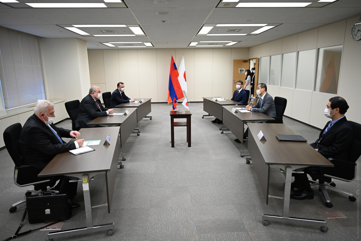 Armen Sarkissian met with chairman of Japan Nuclear Regulatory Agency