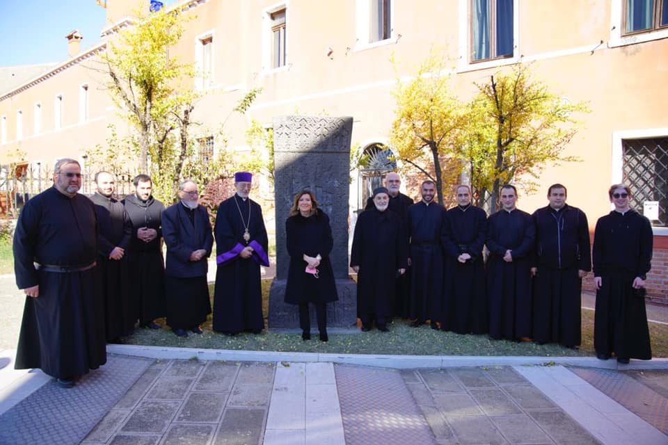 Italian Senate President visits Armenian St. Lazarus Island