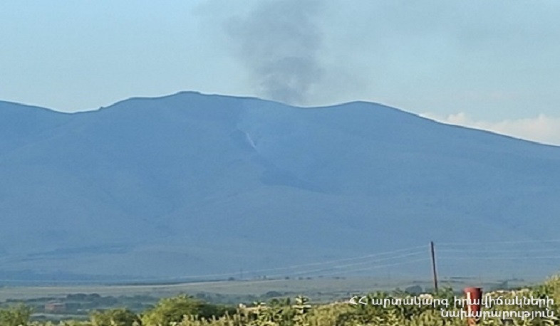 Հրդեհ՝ Արա լեռան լանջին
