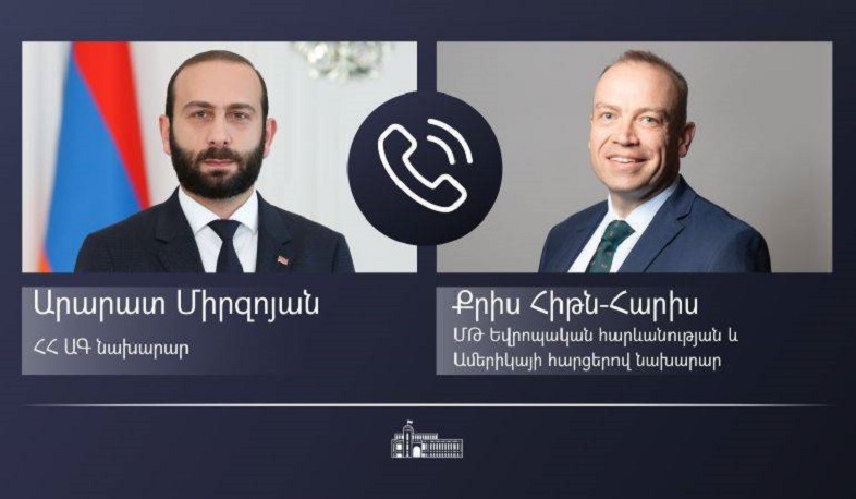 Միացյալ Թագավորությունն աջակցում է ԵԱՀԿ Մինսկի խմբի համանախագահությանը. Արարատ Միրզոյանը հեռախոսազրույց է ունեցել Քրիս Հիթն-Հարիսի հետ