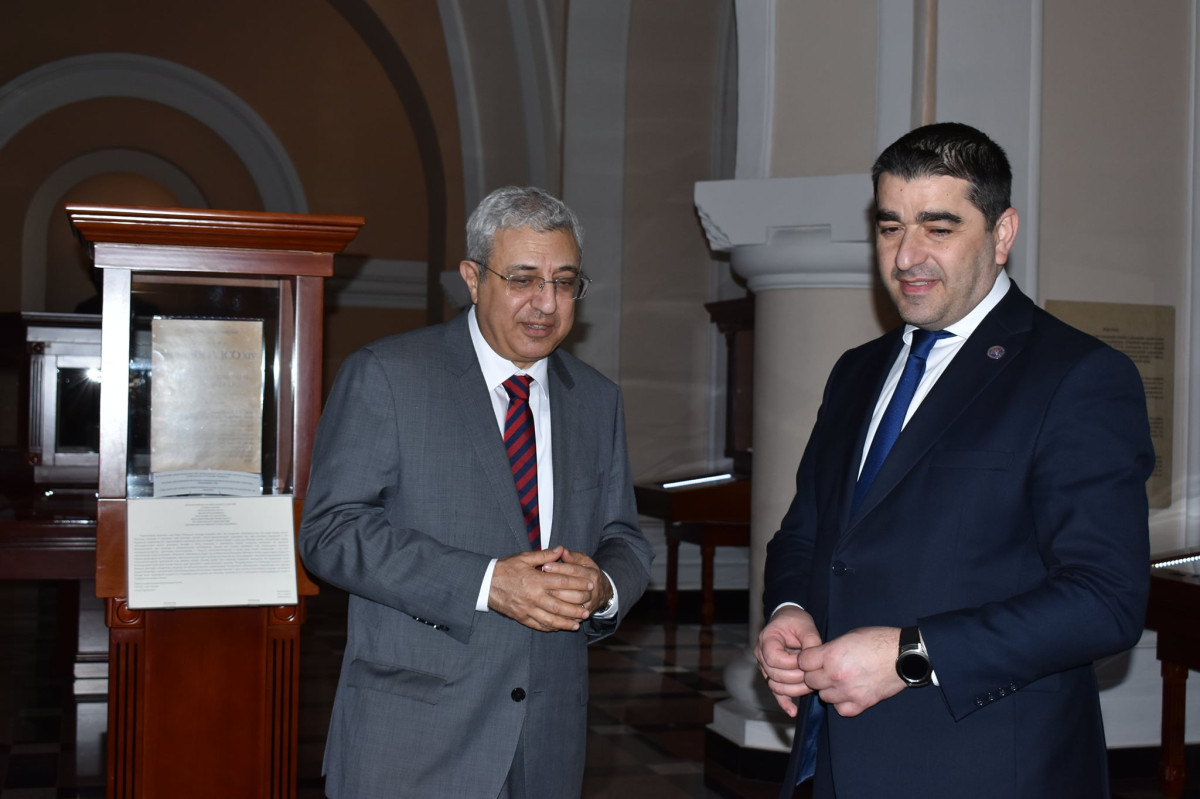 Georgian Parliament Speaker visits Armenian Matenadaran