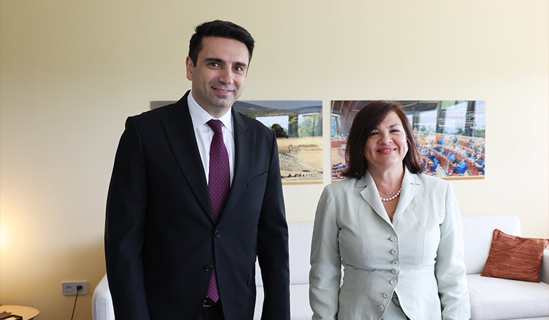 Alen Simonyan AŞPA-nın baş katibi ilə görüşdə erməni əsirlərin dərhal vətənə qaytarılması məsələsini vurğulayıb