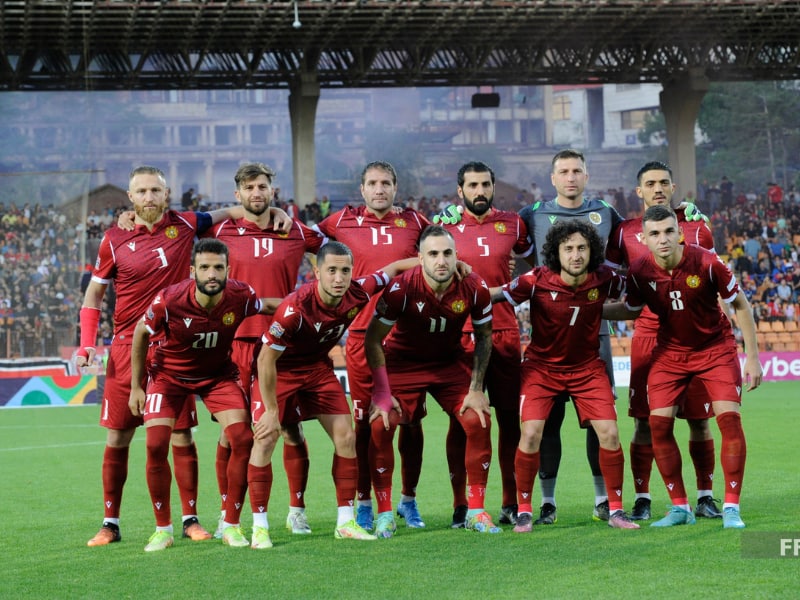 Armenian national team is 92nd in FIFA rankings