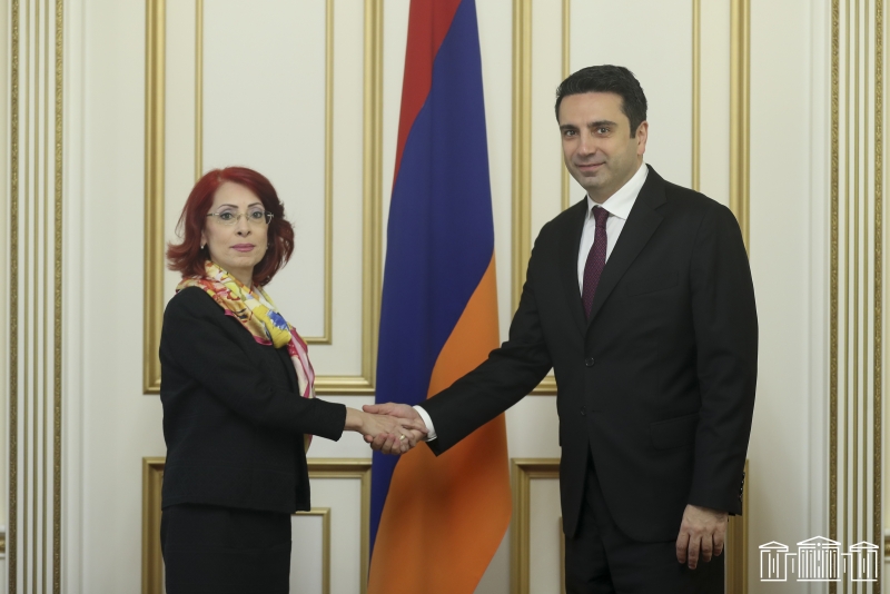 Ուրախ եմ, որ Հայաստանում Սիրիան ներկայացնում է հայազգի դիվանագետ. Ալեն Սիմոնյանը՝ Նորա Արիսյանին