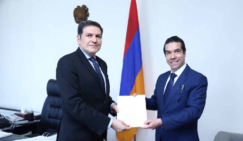 Բրազիլիայի դեսպանն իր հավատարմագրերի պատճենն է հանձնել  ԱԳ նախարարի տեղակալին
