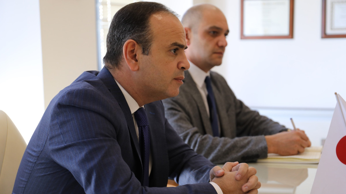 Zareh Sinanyan presented activities and programs of Diaspora Office to  Ambassador of Japan
