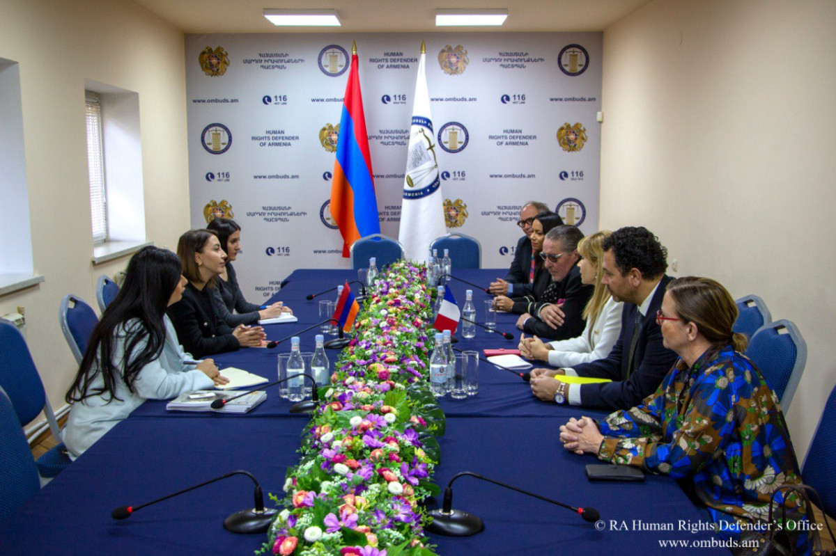 Kristinne Grigoryan presented war crimes of Azerbaijan to President of Chamber of Advocates of Montpelier