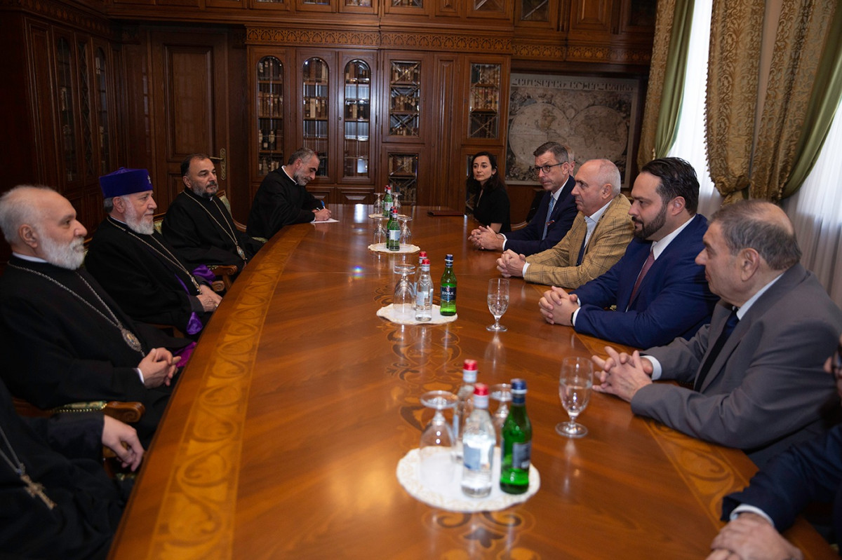 Catholicos of All Armenians received members of European Parliament