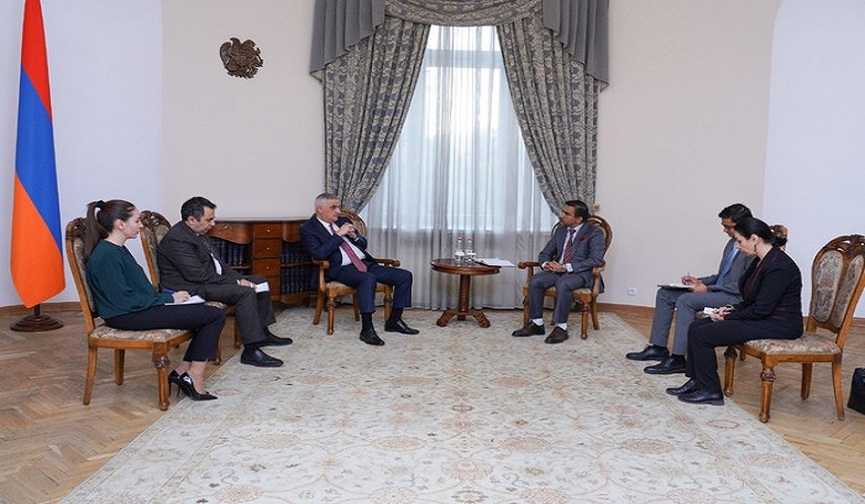 Deputy Prime Minister Grigoryan and Ambassador of India discussed prospects for development of trade and economic relations between two countries