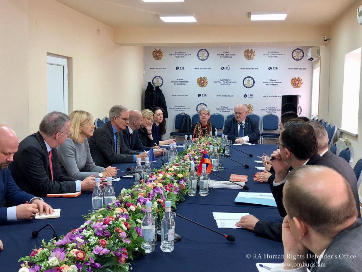 Human Rights Defender Kristinne Grigoryan hosted special envoys of EU and EU member states on Eastern Partnership issues