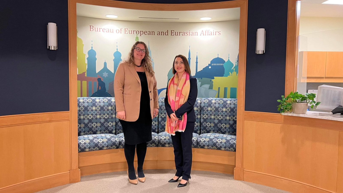 Human Rights Defender met Ms. Erica Olson, Deputy Assistant Secretary of State overseeing policy for Southern Europe and Caucasus, in Washington