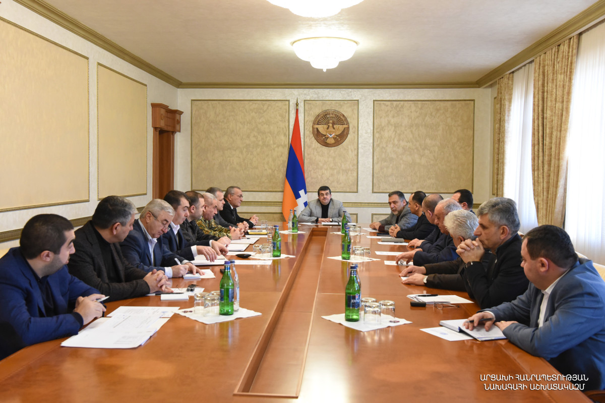 With mediation of the Russian side, communication organized with Azerbaijani side: meeting of Security Council held under leadership of President of Artsakh