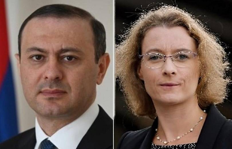 Armen Grigoryan presented humanitarian crisis created in Nagorno-Karabakh to Emmanuel Macron's adviser