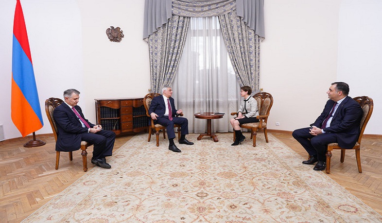 Mher Grigoryan discussed perspectives of Armenia-Latvia cooperation with Ambassador Medne