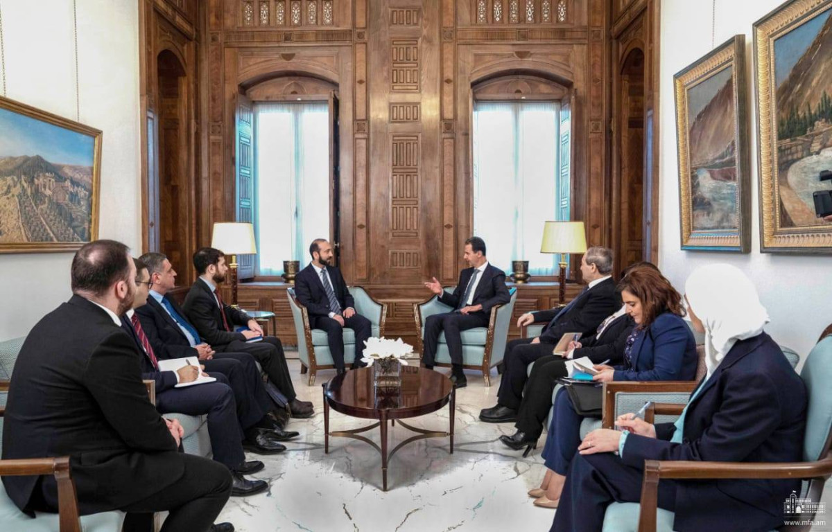The meeting between the Foreign Minister of Armenia and the President of Syria