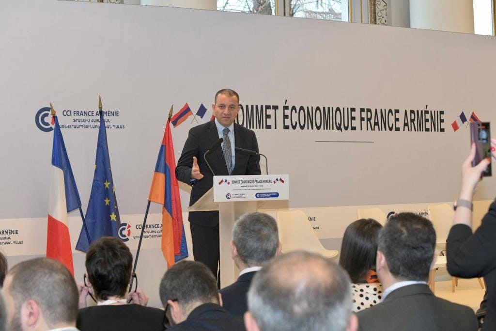 Vahan Kerobyan participated in first France-Armenia economic summit