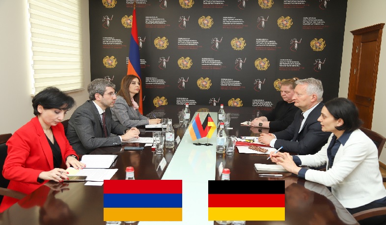 Գրիգոր Մինասյանը Գերմանիայի դեսպանի հետ քննարկել է իրավական փոխօգնության վերաբերյալ հարցեր