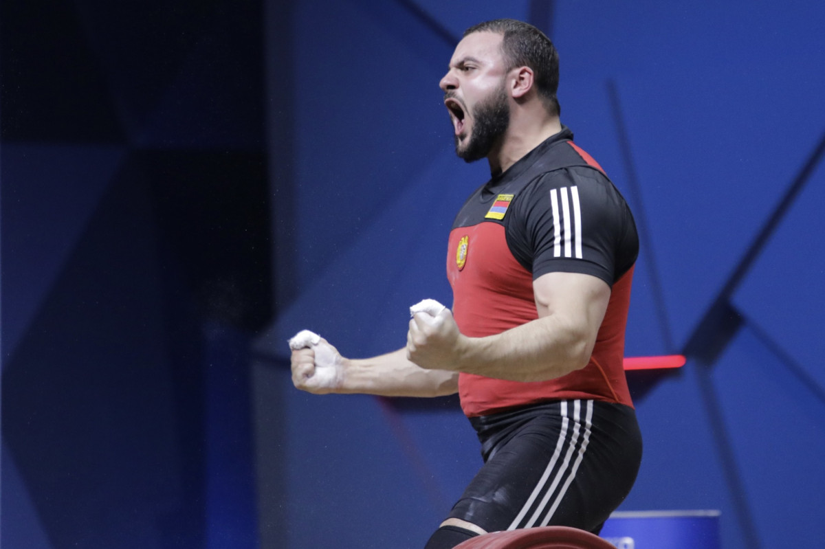 Samvel Gasparyan - European weightlifting champion, Petros Petrosyan - bronze medalist