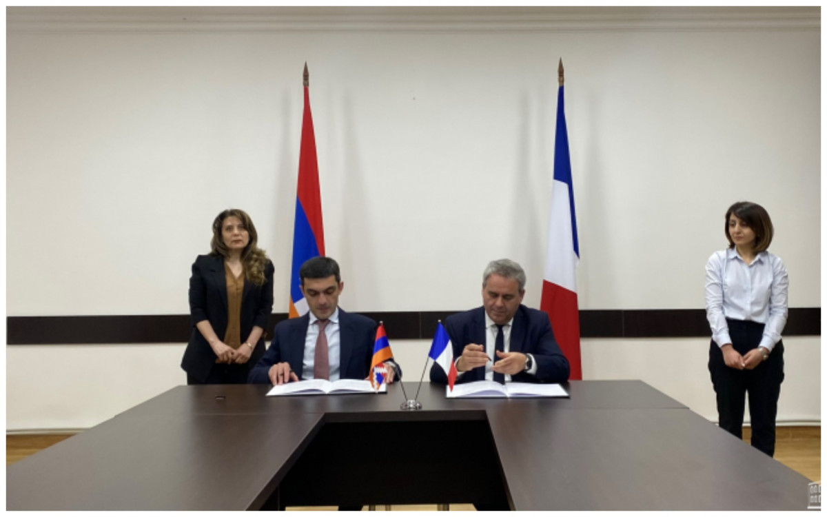 Artsaxın XİN başçısı və Aude de France regionunun prezidenti birgə bəyanat imzaladılar