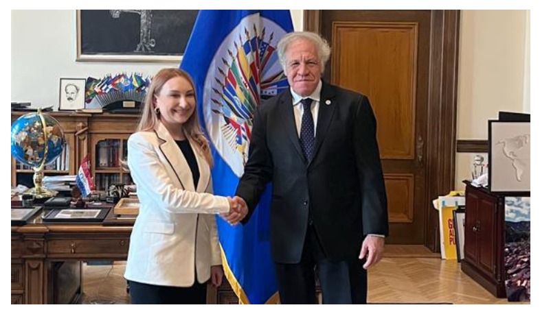 Ambassador Makunts briefs Secretary General of the Organization of American States on security situation in Armenia and region