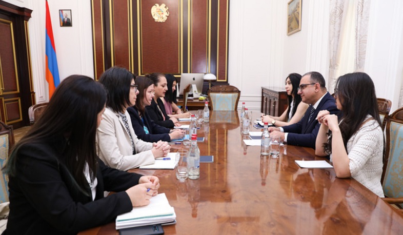 Tigran Khachatryan presented to Christine Weigand severe consequences of blockade for around 30,000 children living in Nagorno-Karabakh