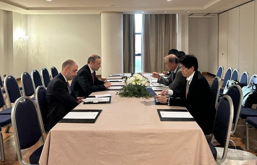 Armen Grigoryan discussed bilateral cooperation in field of security and economy with Japanese Prime Minister's adviser