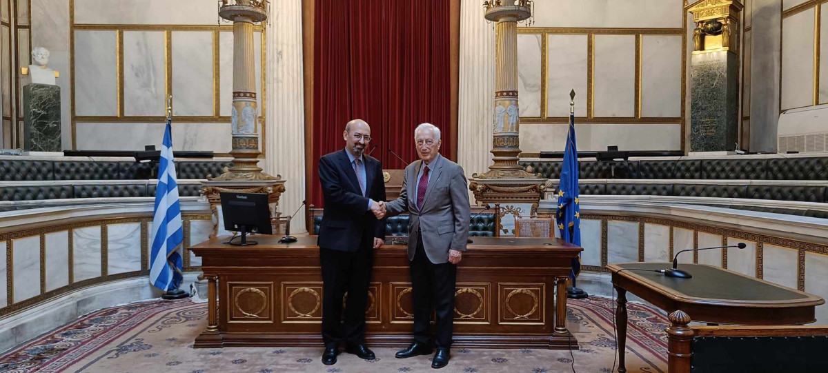 Քննարկվել են Հայաստանի ԳԱԱ և Աթենքի ակադեմիայի միջև համագործակցության հուշագիր կնքելու հարցեր