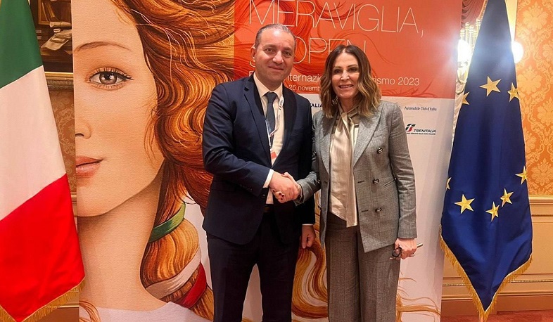 Vahan Kerobyan and Minister of Tourism of Italy discussed promotion of bilateral visits