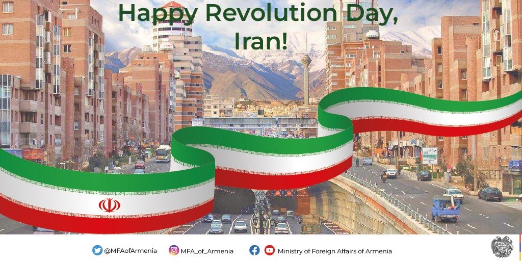May bonds of friendship between Armenia and Iran grow stronger, fostering peace and coop in the region: Armenia's Foreign Ministry