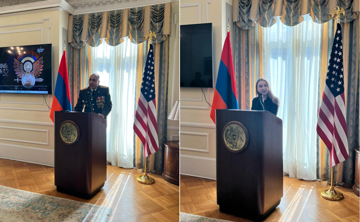 Ermənistanın Amerikadakı səfirliyində ER Silahlı Qüvvələrinin yaradılmasının 32-ci ildönümü münasibətilə ziyafət təşkil olunub