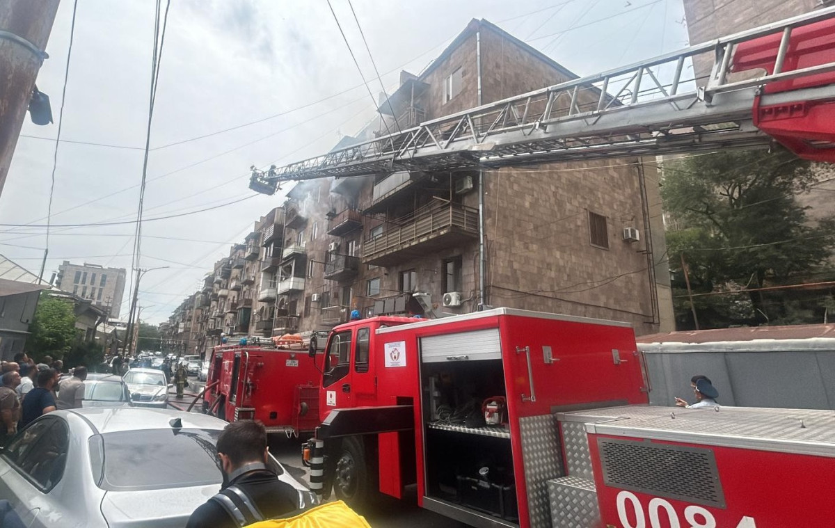Հրդեհ Երևանի շենքերից մեկում. հայտարարվել է բարդության «1 ԲԻՍ» աստիճան