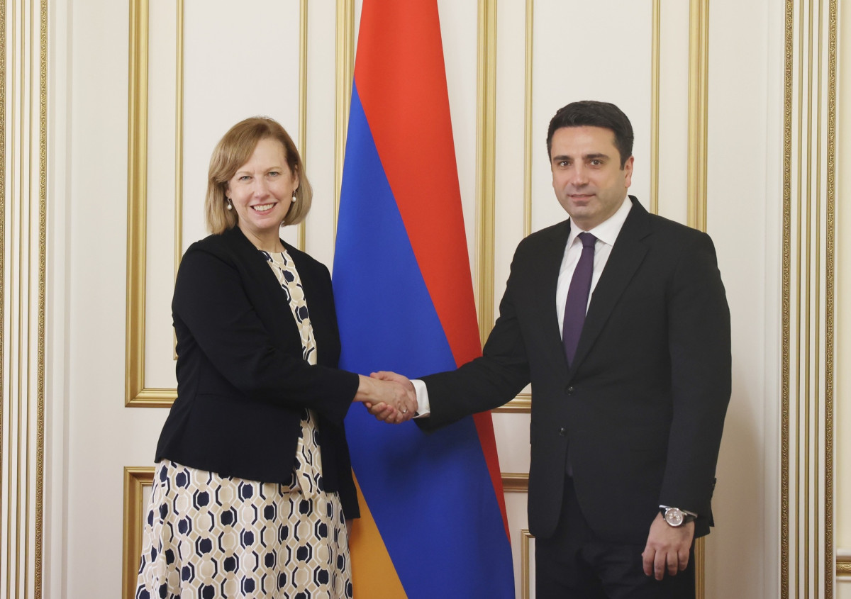 Alen Simonyan Receives U.S. Ambassador Extraordinary and Plenipotentiary to RA Kristina Kvien