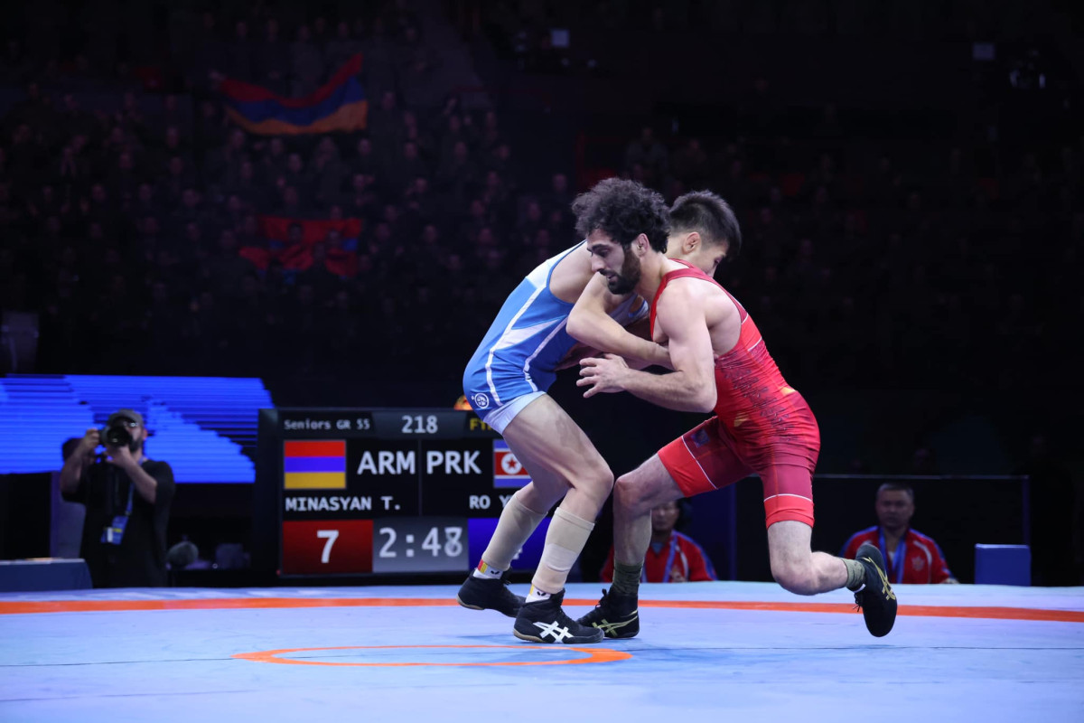 Ժամկետային զինծառայող Տիգրան Մինասյանը՝ ըմբշամարտի զինվորականների ԱԱ արծաթե մեդալակիր