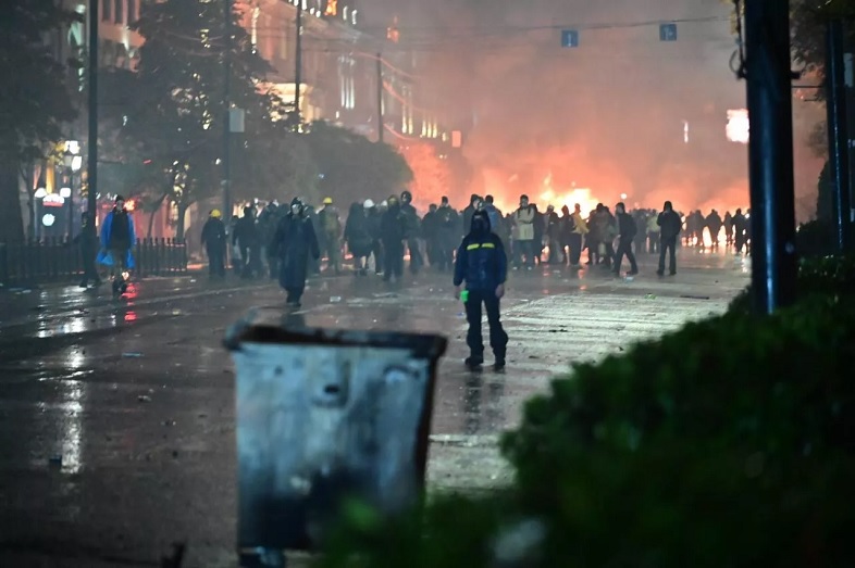 143 police officers injured during protests in Georgia