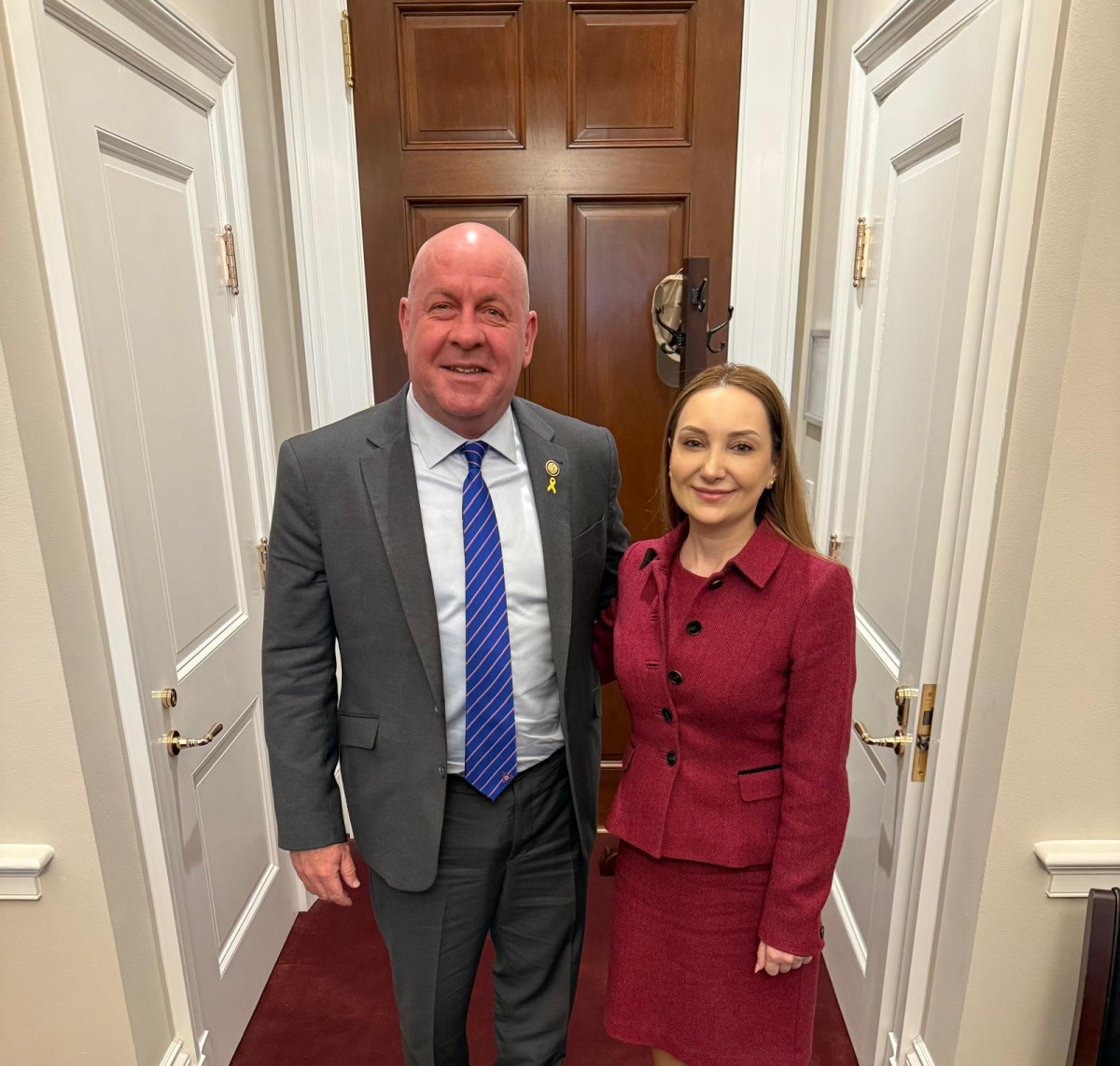 Ambassador briefly presented Armenia's position on peace process between Armenia and Azerbaijan to Congressman David Taylor