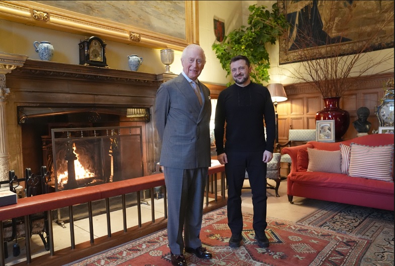 Britain's King Charles meets with Ukrainian President Zelenskiy