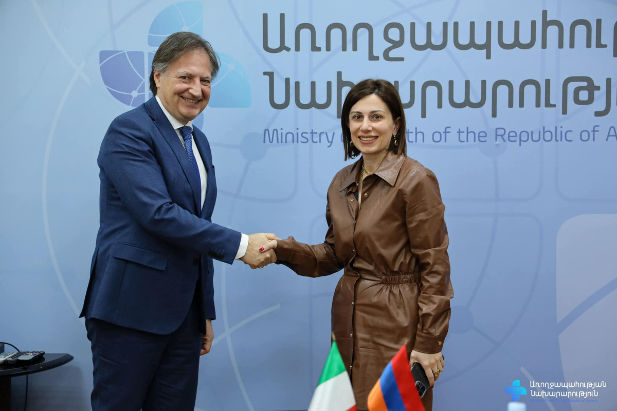 Առողջապահության բնագավառում հայ-իտալական հարաբերությունները դինամիկ զարգացող են. Ավանեսյանը՝ Իտալիայի դեսպանին