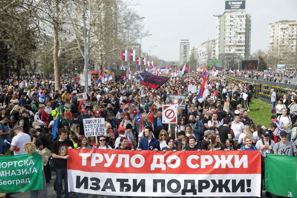 Mass protests again in Serbia: some arrested