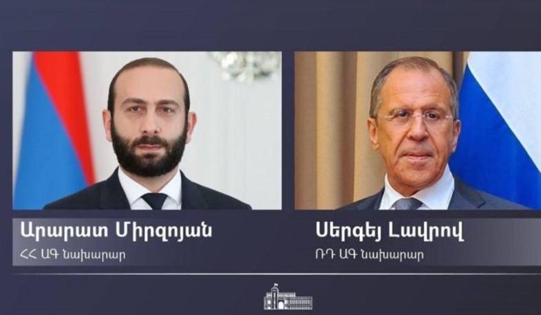 We touched upon our upcoming engagements: Mirzoyan and Lavrov had phone conversation