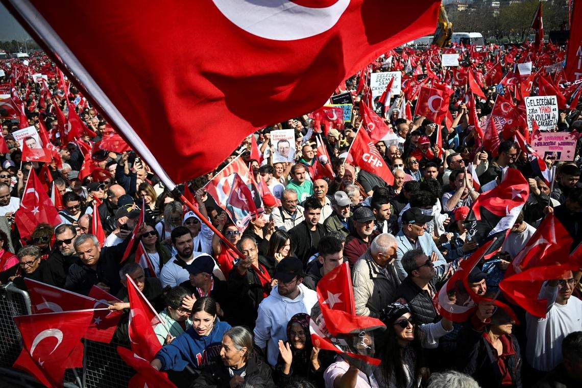 Imamoglu supporters attend mass Istanbul rally against his arrest