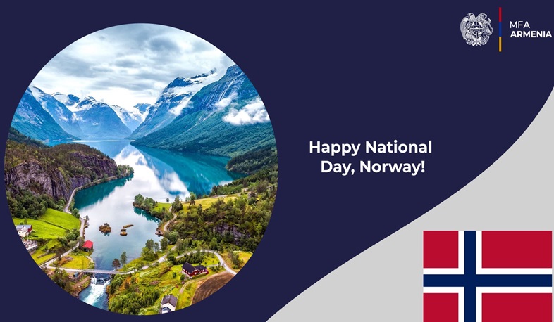 Ministry of Foreign Affairs of Armenia congratulated Norway on Constitution Day
