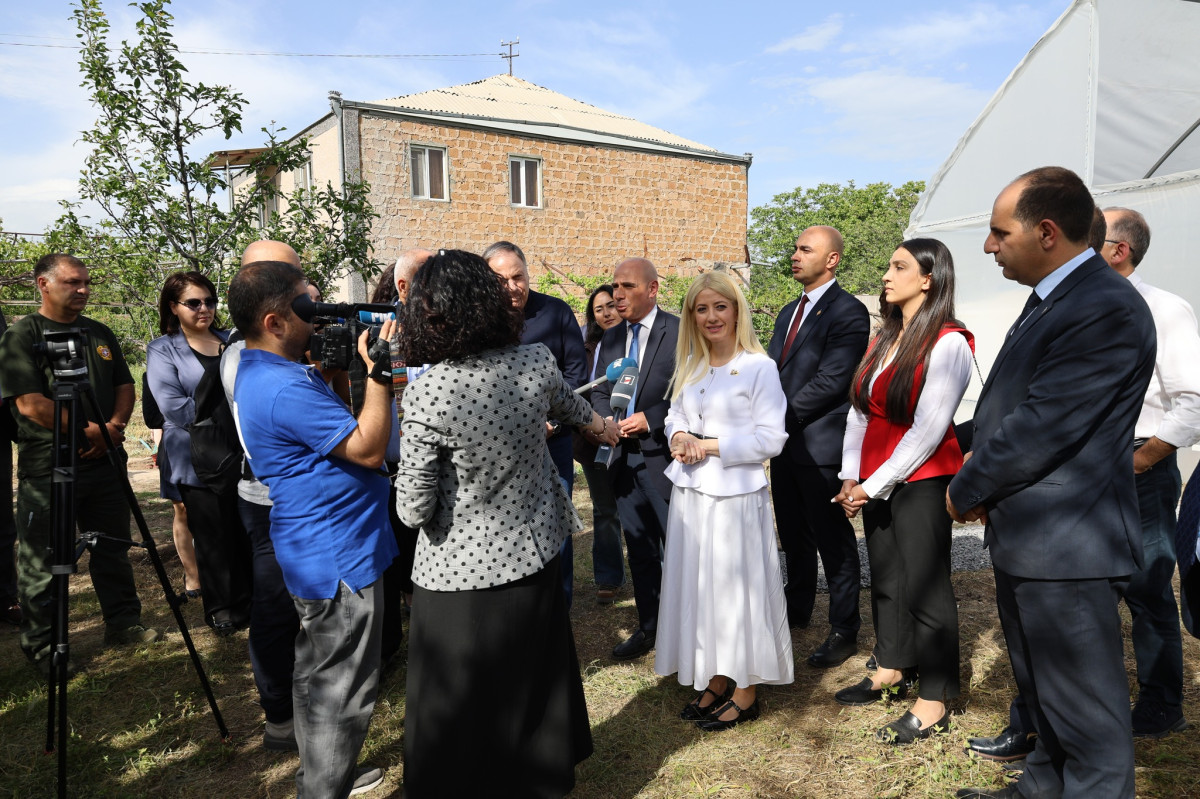 Annita Demetriou, Speaker of House of Representatives of Cyprus, was in Aragatsotn province