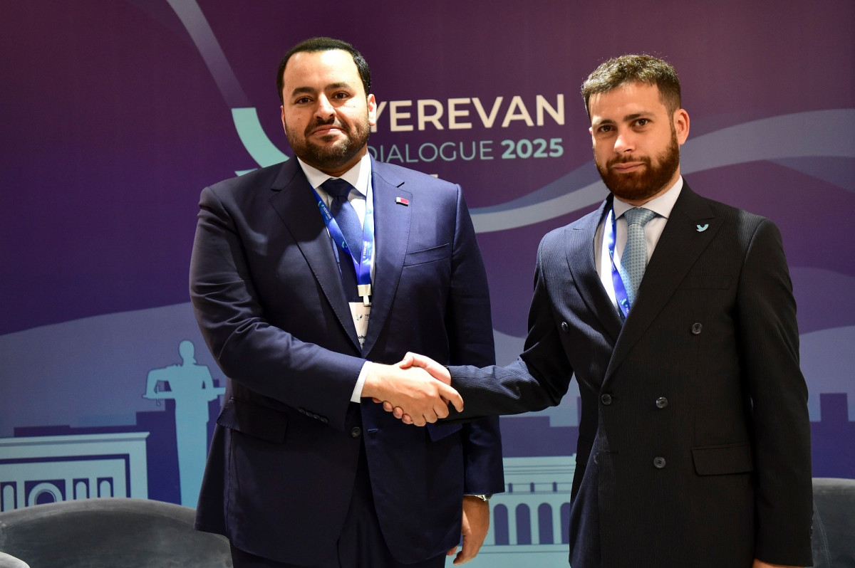 Meeting of Deputy Foreign Minister of Armenia Vahan Kostanyan with Minister of State of Qatar Mohammed bin Abdulaziz Al-Khulaifi