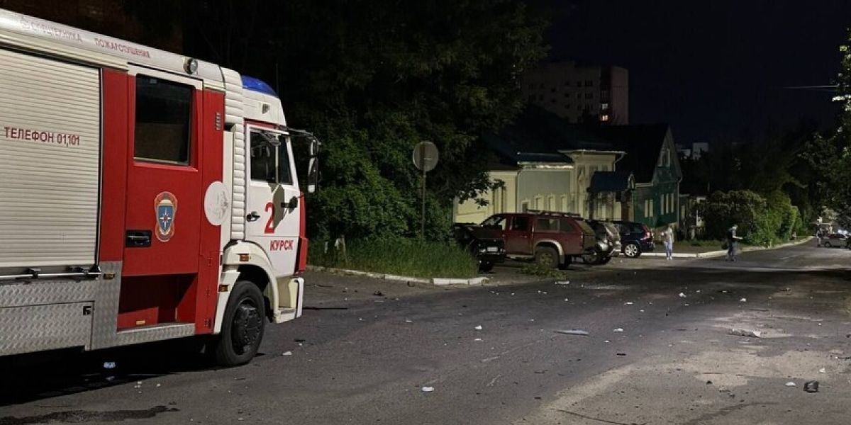 Ukrainian drones damage hospital, homes in Russia's Kursk