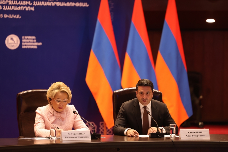 Alen Simonyan’s speech in 10th Armenia-Russia Interregional Cooperation Forum