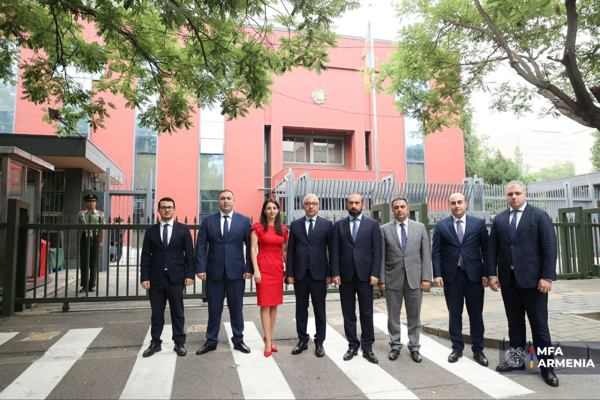 Ararat Mirzoyan's official visit to China concluded with working discussion at Armenian Embassy in Beijing